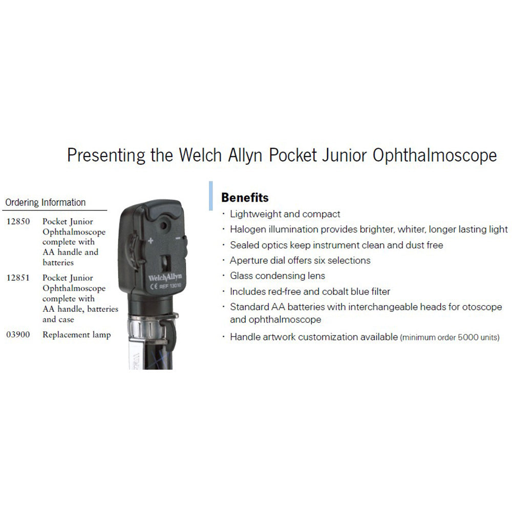 Welch Allyn Pocket Junior Ophthalmoscope. MPN: 12850 - Image 2