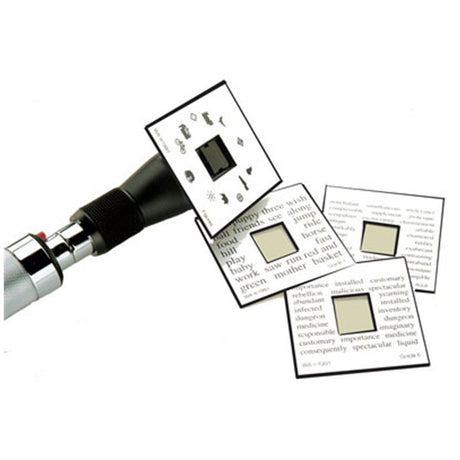 Welch Allyn Complete Set of Fixation Cards, for 18200 Retinoscope. MPN: 18250