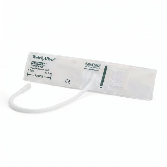 Welch Allyn Blood Pressure Cuff, Size-03 Neonate, Soft Disposable, 1- Tube with Connector, 10/bx. MPN: 5082-103-1