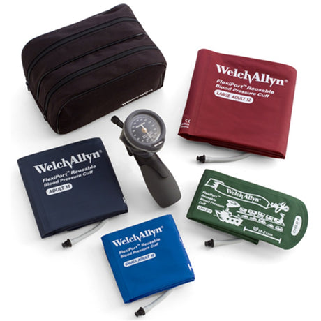 Welch Allyn TYCOS DS66 Aneroid Multi-Cuff Kit: L Adult, Adult, S Adult, Child Cuffs. MPN: 5098-30