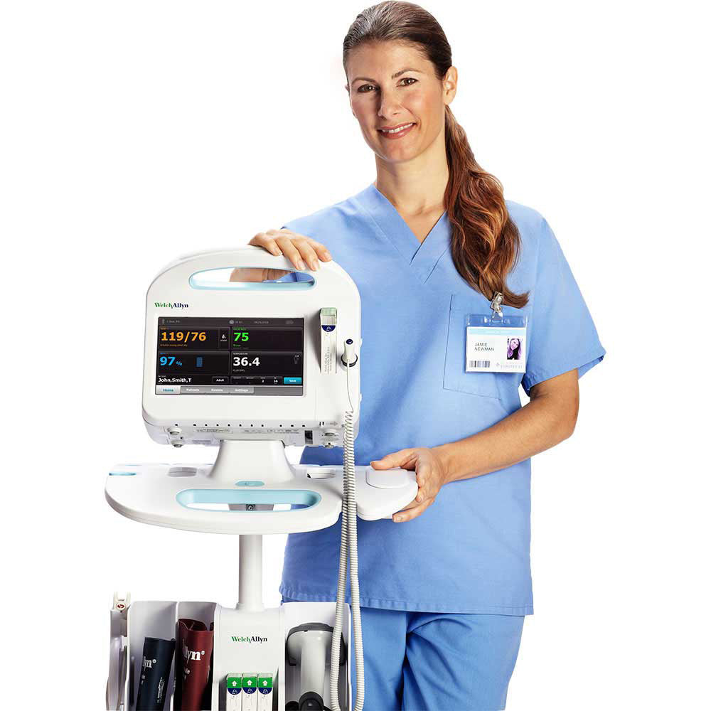 Welch Allyn CONNEX 6800 Vital Signs Monitor, Nellcor SpO2, Capnography (CO2), SureTemp Plus, Printer. MPN: 68NCTP-B - Image 4
