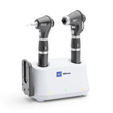 Welch Allyn 3.5V Diagnostic Set: PanOptic Plus LED Ophthalmoscope, MacroView Plus LED Otoscope for iExaminer, Universal Desk Charger, (2) Li-Ion USB Handles. MPN: 71-PM3LDE-US