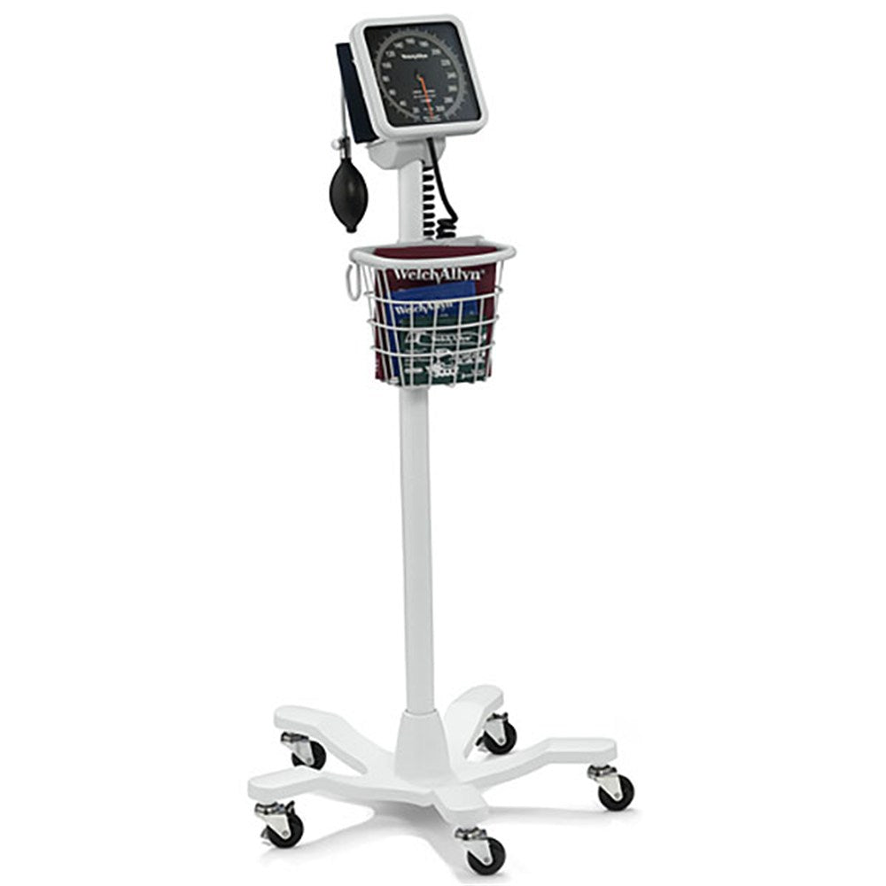 Welch Allyn TYCOS 767 Mobile Aneroid Sphygmomanometer with One-Piece Adult Cuff. MPN: 7670-03