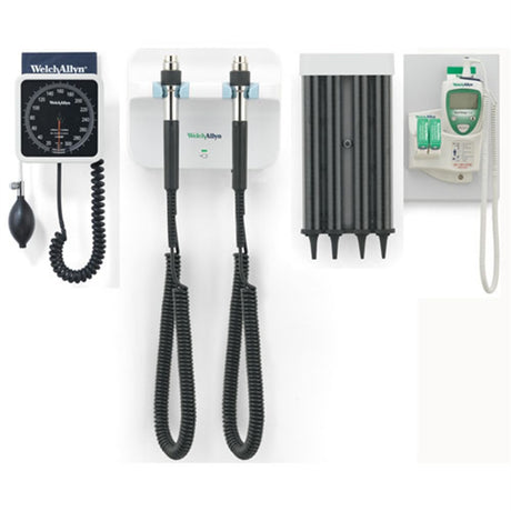Welch Allyn GS 777 Wall Set, Specula Dispenser, Wall Sphygmomanometer, SureTemp. MPN: 77710-TAKX