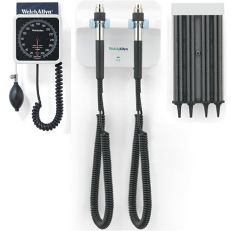 Welch Allyn GS 777 Wall Set, Specula Dispenser, Wall Sphygmomanometer. MPN: 77910