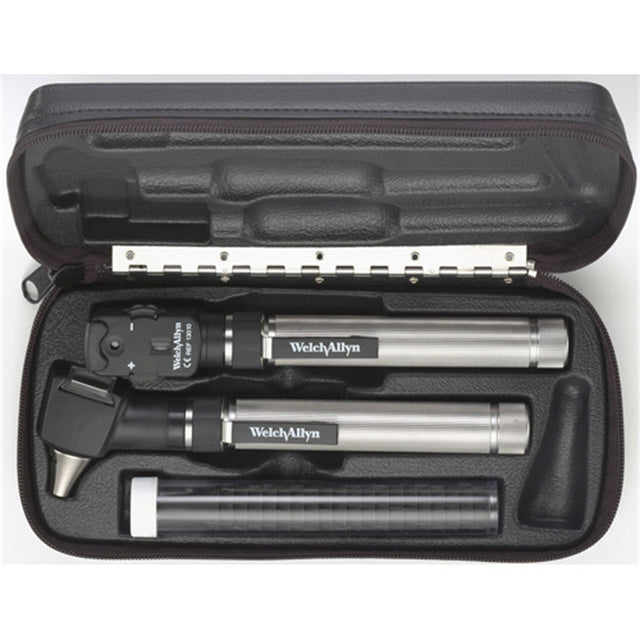 Welch Allyn 2.5v PocketScope Set (Ophthalmoscope & Otoscope), AA Handle & Hard Case. MPN: 92820