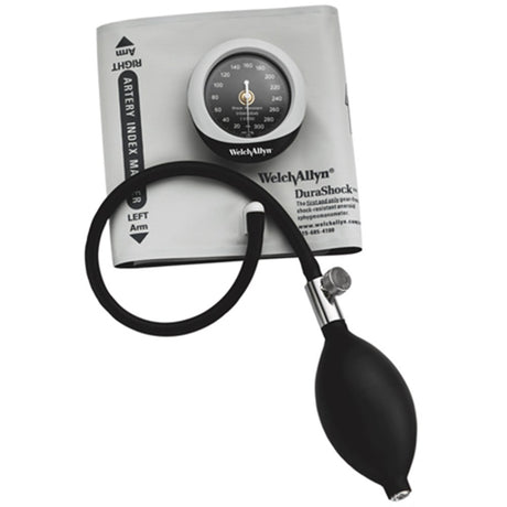 Welch Allyn Silver Series DS45 Aneroid Sphygmomanometer with 1-Piece LARGE ADULT Cuff. MPN: DS45-12