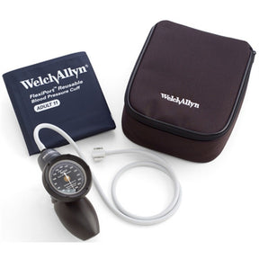 Welch Allyn Platinum Tycos DS58 Hand Aneroid- DuraShock with ADULT Durable Flexiport Cuff and Nylon Zipper Case. MPN: DS58-11