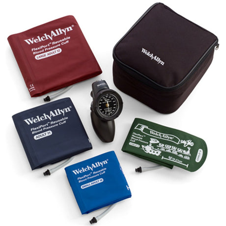 Welch Allyn TYCOS DS58 Family Practice Kit: LRG Adult, Adult, SML Adult, Child Cuffs & Case. MPN: DS58-MC