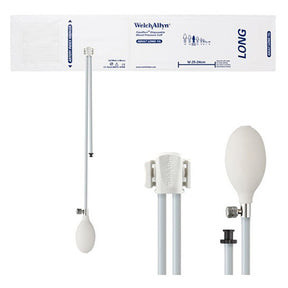 Welch Allyn FlexiPort Disposable Blood Pressure Inflation System: Size-11L Adult Long, 2-Tubes, Tri-Purpose Connector, 20/pack. MPN: SOFT-11L-2BV