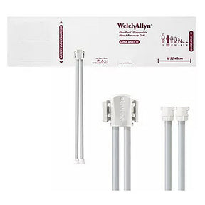 Welch Allyn FlexiPort Disposable Blood Pressure Cuff; Size-12 Large Adult, 2-Tubes, Female Locking Connectors; 20/pack. MPN: SOFT-12-2MQ