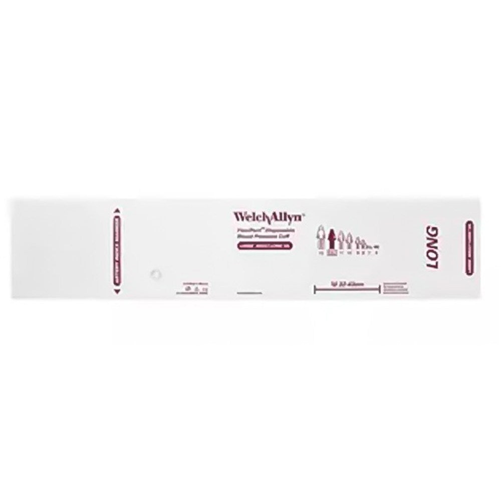 Welch Allyn FlexiPort Disposable Blood Pressure Cuff; Size-12L Large Adult Long, No Tubes or Connectors; 20/pack. MPN: SOFT-12L