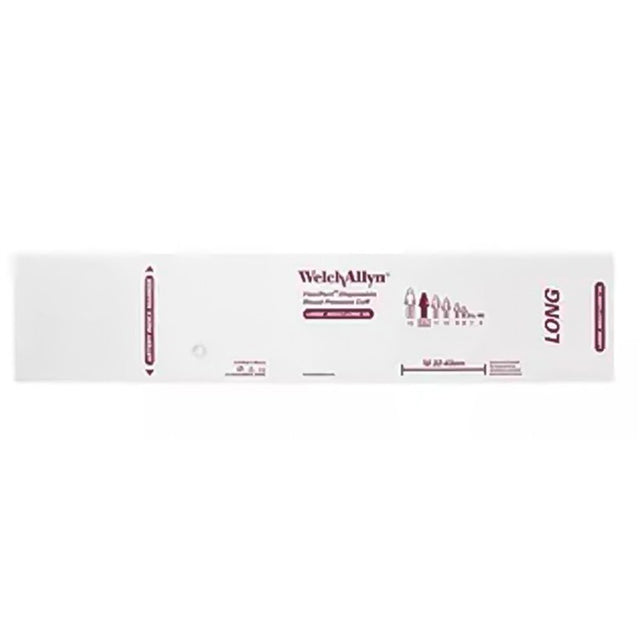 Welch Allyn FlexiPort Disposable Blood Pressure Cuff; Size-12L Large Adult Long, No Tubes or Connectors; 20/pack. MPN: SOFT-12L