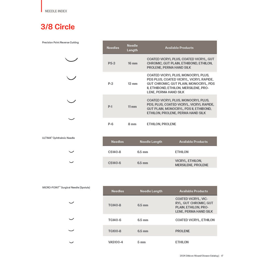 Ethicon PDS Plus Antibacterial Suture, Size: 5-0, Needle: P-3, UNDYED, 12/bx. MPN: PDP493G - Needle