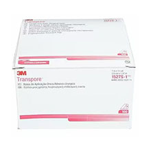 3M TRANSPORE Transparent Surgical Tape, Single Use, 1" x 1½ yds, 100 rl/box, 5 box/case. MFID: 1527S-1