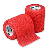 3M COBAN Self-Adherent Wrap, 3" x 5 yds, Red, 24/case. MFID: 1583R (USA ONLY)