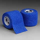 3M COBAN Self-Adherent Wrap, 4" x 5 yds, Blue, 18/case. MFID: 1584B (USA ONLY)