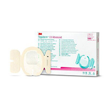 3M TEGADERM IV Advanced Securement Dressing, 3½" x 4½", 100/box, 4 box/case. MFID: 1685