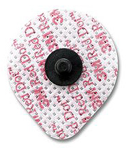3M RED DOT Infant Soft Cloth ECG Electrode, 3.2cm (1¼" ) Dia, Radiopaque, 3/bag, 200 bag/case. MFID: 2268-3