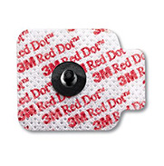 3M RED DOT Repositionable ECG Monitoring Electrode, 1.56" x 1¼", 5/bag, 200 bag/case. MFID: 2670-5