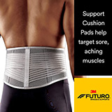 3M FUTURO Comfort Stabilizing Back Support, Small/ Medium, 2/cs. MFID: 46815ENR (USA ONLY)