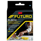 3M FUTURO Comfort Elbow Support with Pressure Pads, Medium, 2/pk, 6 pk/cs. MFID: 47862ENR (USA ONLY)