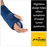 3M FUTURO NIGHT Wrist Support, Adjustable, 2pk, 6 pk/cs. MFID: 48462ENR (USA ONLY)