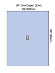 3M STERI-DRAPE Adhesive Aperture Drape, 90" x 118", Oval Adhesive Aperture, 10/box, 2 box/case. MFID: 9050