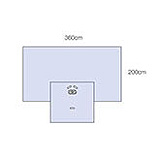3M STERI-DRAPE Hand Drape, 140" x 107", 9/box, 2 box/case. MFID: 9052 (USA ONLY)