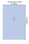 3M STERI-DRAPE Hand & Foot Drape, 77" x 118", Oval Adhesive Aperture. MFID: 9054 (USA ONLY)