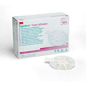 3M TEGADERM Foam Adhesive Dressing, Mini Oval, 1¼" x 1½", 10/box, 4 box/case. MFID: 90614