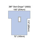 3M STERI-DRAPE Laparotomy Drape, 72" x 112". MFID: 9063 (USA ONLY)