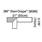 3M STERI-DRAPE Operation Tape, 3" x 21", 250/box, 2 box/case. MFID: 9099 (USA ONLY)