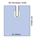 3M STERI-DRAPE Shoulder Split Sheet w/ Pouch, 90"x102", Fluid-Control Pouch with 2 Exit Ports. MFID: 9196