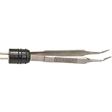 BOVIE McPherson 3½" Electrode, Curved with 5mm tip, Uncoated. MFID: A844