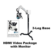 COLPO-MASTER I Suspension-Arm LED Colposcope, HDMI Video Package with HD Camera, & HD 1080p Monitor, 3 Leg Base. MFID: CS-103T-HDM