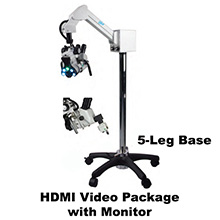 COLPO-MASTER I Suspension-Arm LED Colposcope, HDMI Video Package with HD Camera, & HD 1080p Monitor, 5 Leg Base. MFID: CS-105T-HDM