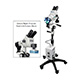 COLPO-MASTER II LED Colposcope, Camera Ready Trinocular Zoom Head, 5 Leg Base. MFID: CS-205T-LED