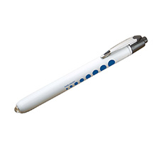 ADC METALITE Reusable LED Penlight, WHITE with Pupil Gauge. MFID: 352WP