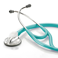 ADC ADSCOPE 600 Platinum Cardiology Stethoscope, Metallic Caribbean. MFID: 600MCA