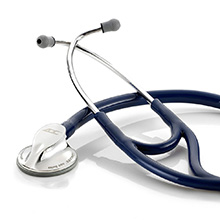 ADC ADSCOPE 600 Platinum Cardiology Stethoscope, Navy. MFID: 600N