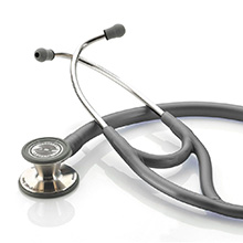 ADC ADSCOPE 601 Convertible Cardiology Stethoscope, Metallic Gray. MFID: 601MG