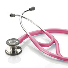ADC ADSCOPE 601 Convertible Cardiology Stethoscope, Metallic Raspberry. MFID: 601MRS