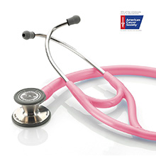 ADC ADSCOPE 601 Convertible Cardiology Stethoscope, Breast Cancer Awareness Metallic Pink. MFID: 601PBCA