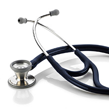 ADC ADSCOPE 602 Cardiology Stethoscope, NAVY. MFID: 602N