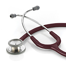 ADC ADSCOPE 603 Clinician Adult Stethoscope, BURGUNDY. MFID: 603BD