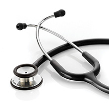 ADC ADSCOPE 603 Clinician Adult Stethoscope, BLACK. MFID: 603BK