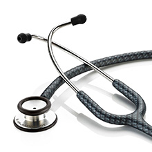 ADC ADSCOPE 603 Clinician Adult Stethoscope, Carbon Fiber. MFID: 603CF