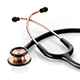 ADC ADSCOPE 603 Clinician Adult Stethoscope, Copper Finish , Black Tubing. MFID: 603COP