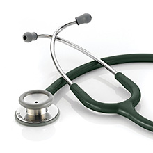 ADC ADSCOPE 603 Clinician Adult Stethoscope, DARK GREEN. MFID: 603DG